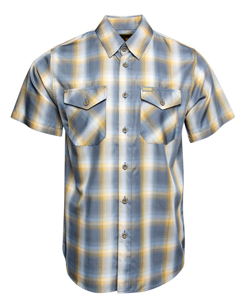 RUTHERFORD BAMBOO SHORT SLEEVE BUTTON UP - MENS